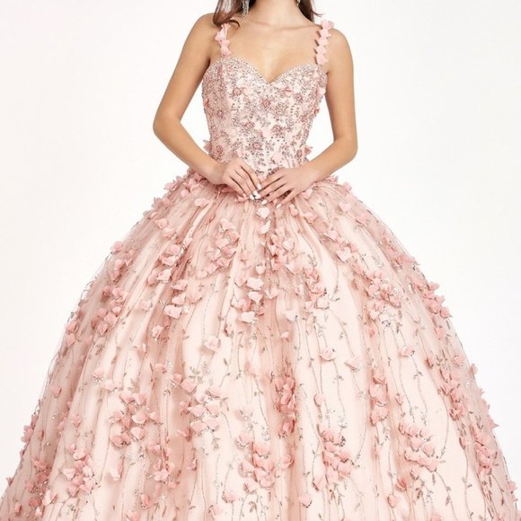 BLUSH Beads and Jewel Embellished Bodice Sweetheart Quinceanera Dress GL1959 - Picture 8 of 8